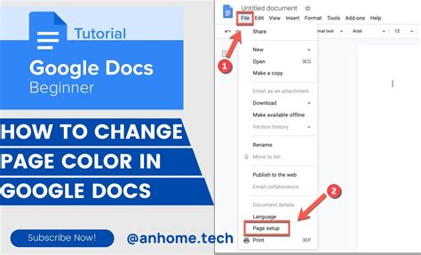 Change Page Color Docs