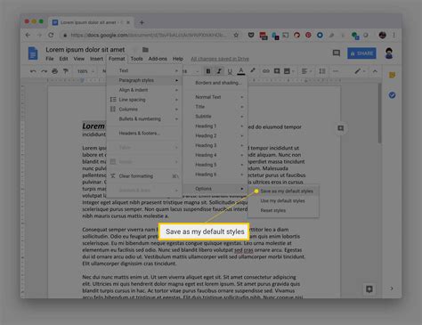 change page format in google docs