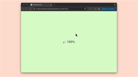 Change Page Zoom Javascript