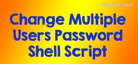 change password in shell script