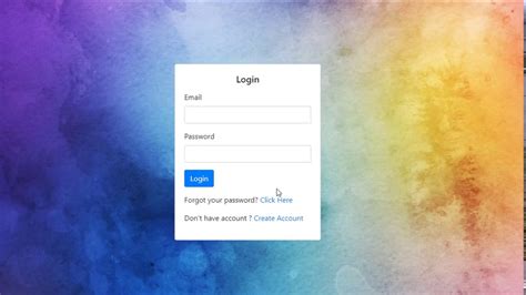 change password template html css