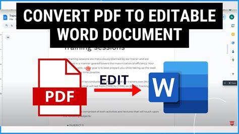 change pdf to editable pdf