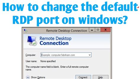 Change Port Rdp