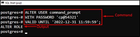 change postgres user password windows