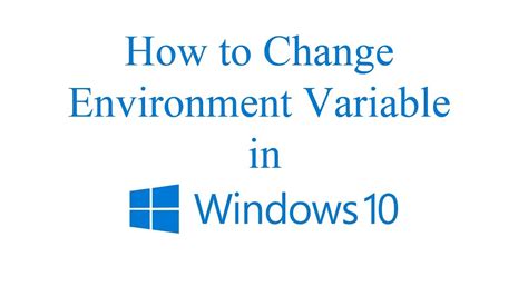 Change Process Environment Variable