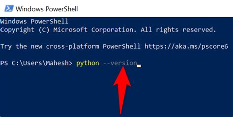 change python version in powershell
