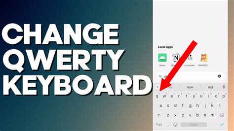 Change Qwerty Keyboard To Alphanumeric