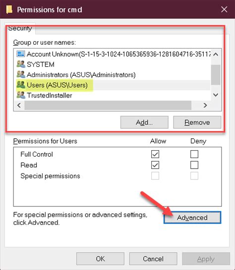 change registry permissions command line