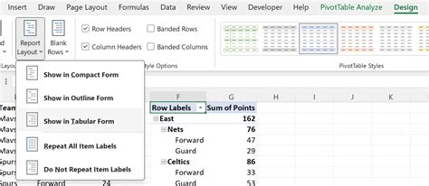 Change Row Labels In Excel Pivot Table