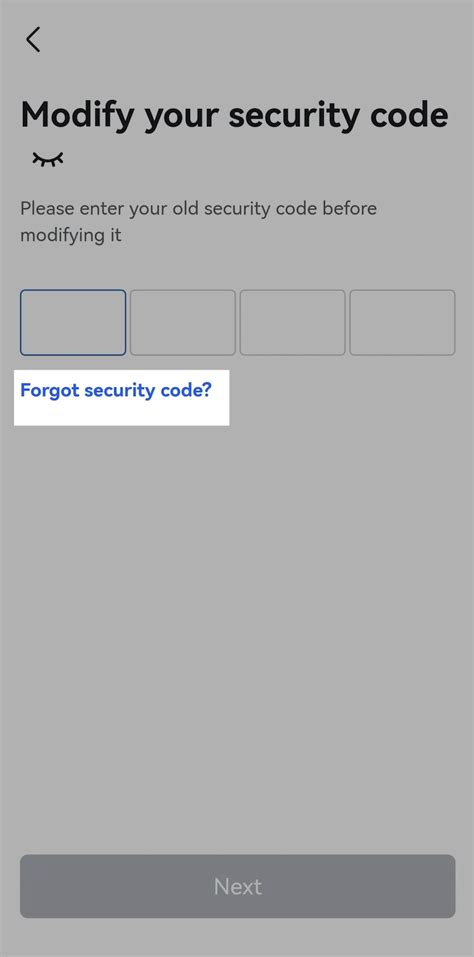 change security code on phone