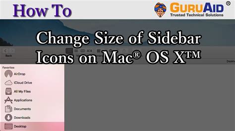 Change Sidebar Icon Mac Os X