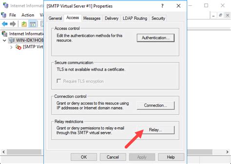 Change Smtp Relay Settings
