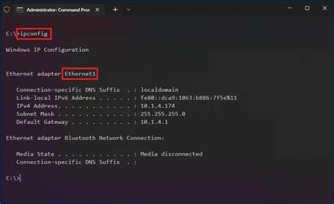 change static ip command line