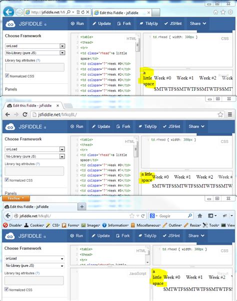 Change Table Td Width Css
