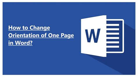 Change The Orientation Of A Table In Word