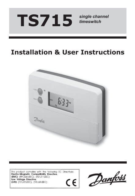 change time on danfoss ts715