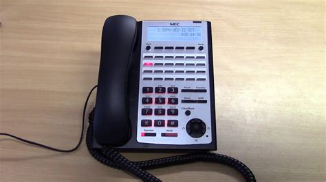 change time on nec phone system