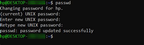 change user password command in linux