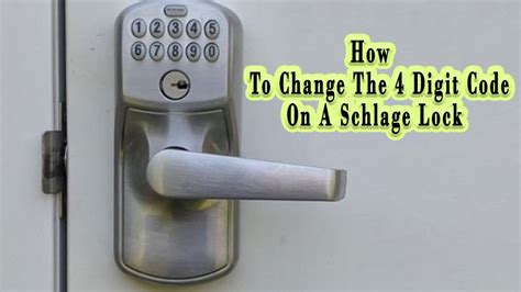 How to add a new user code to a Schlage Keypad Deadbolt Lock YouTube