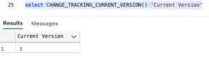 Change_Tracking_Current_Version For Table