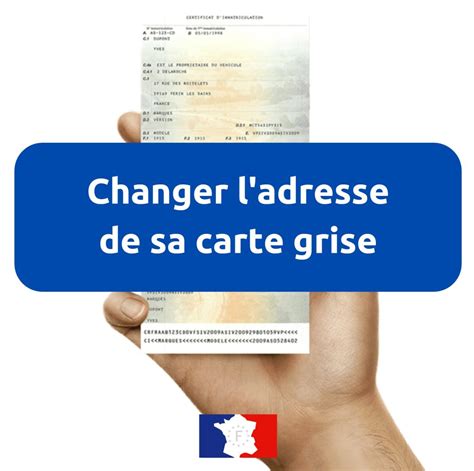 changement d'adresse carte grise gratuit