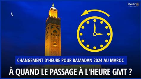 changement d'heure maroc ramadan