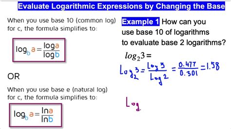 changement de base logarithme