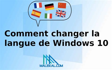 changement de langue windows 10