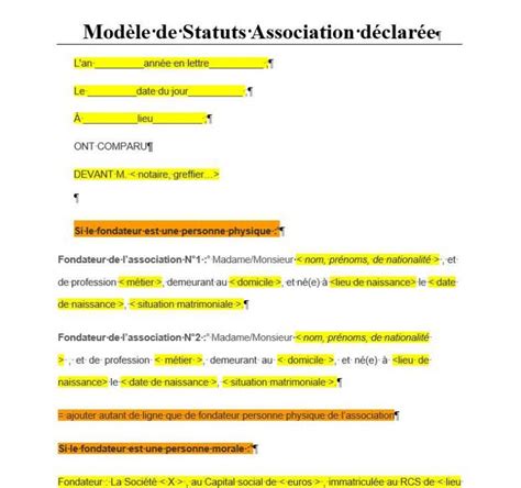 changement de statut association