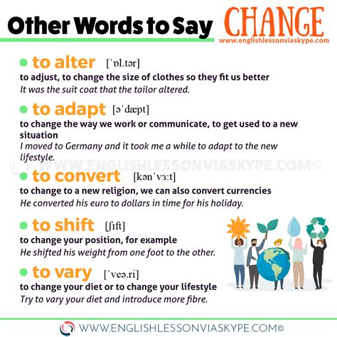 changes in the english language examples