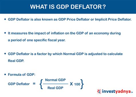 changes in the gdp deflator reflect