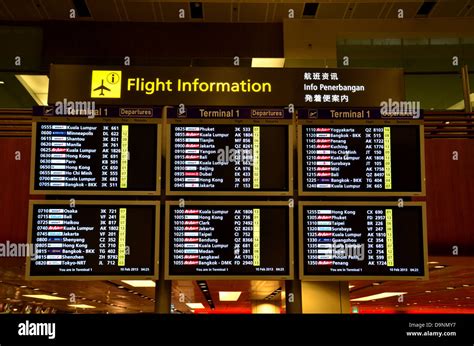 changi airport flight departure details
