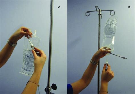 Changing An Iv Solution Container And Administration Set