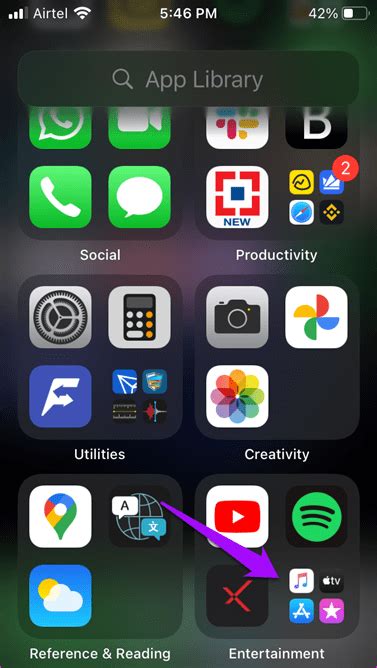 Changing App Library Categories