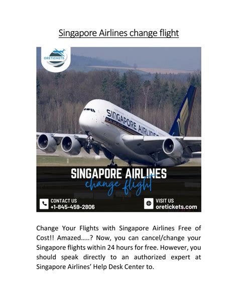 changing flight singapore airlines