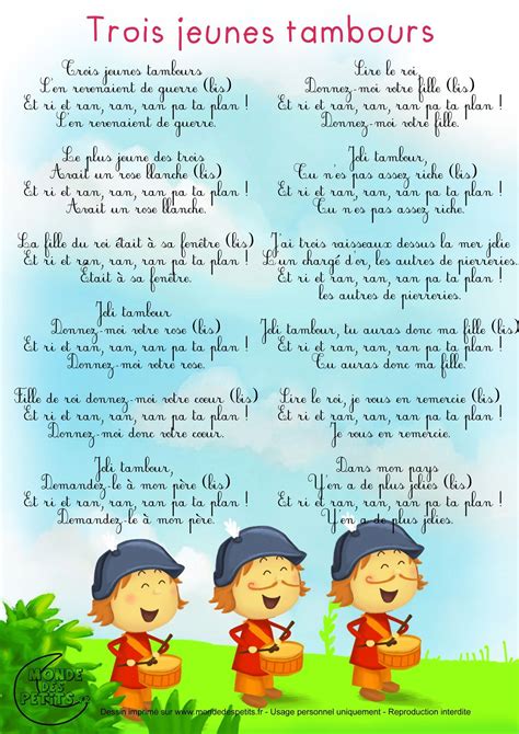 chanson sur son enfance