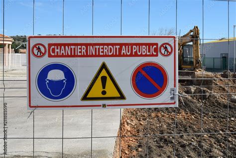chantier interdit au public