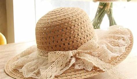 Chapeau De Paille Mariage Capeline En , Déclinable Sur