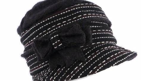 Choisir Chapeau femme laine bouilli Noir, toque