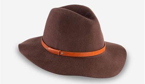 Chapeau Feutre Marron Femme En Laine , Cloche Hiver