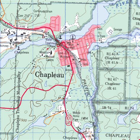 Chapleau Ontario Map