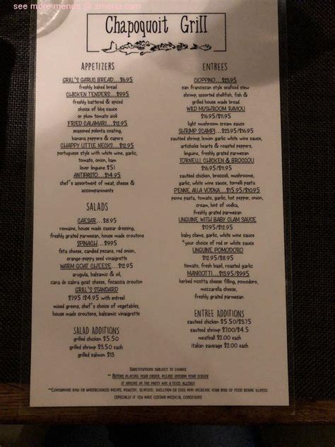 chapoquoit grill menu