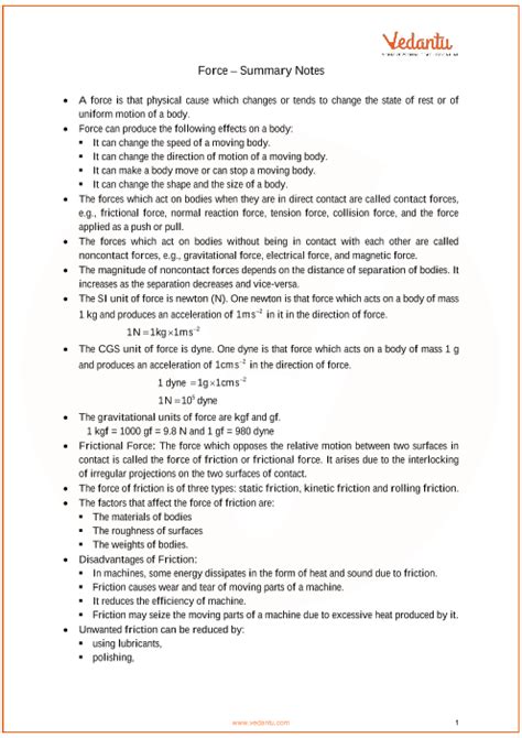 chapter 1 physics class 10 icse notes