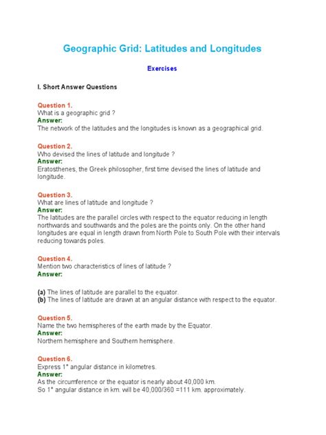 chapter 2 latitude and longitude class 9 icse
