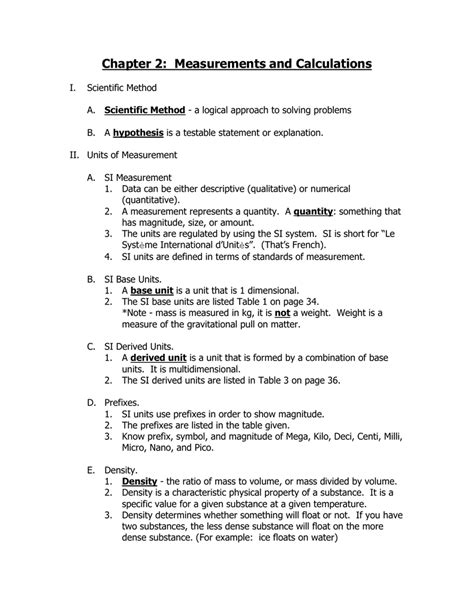 15+ Chapter 2 Review Measurements And Calculations HaniehBrihann