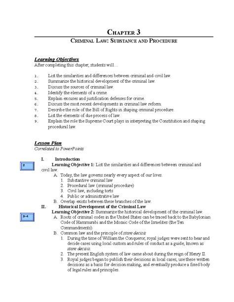 Understanding Chapter 3 Criminal Law: The Key Principles and Offences Explained