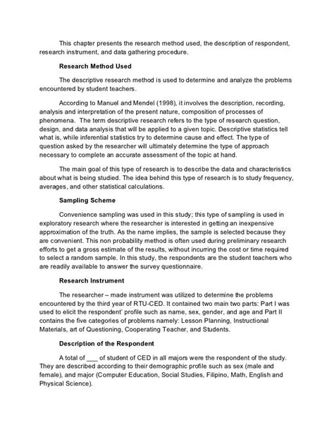 chapter 3 data gathering procedure example in research paper
