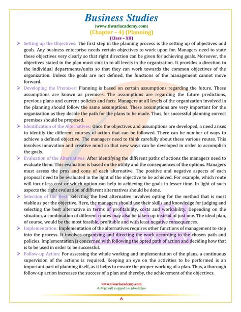 Chapter 4 Planning And Organizing Study Guide Part C