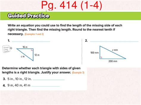 Chapter 5 Triangles And The Pythagorean Theorem Page 408