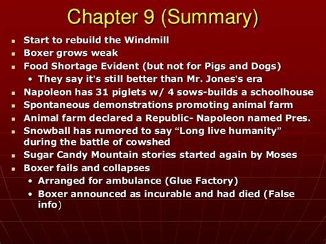 Animal Farm Chapter 9